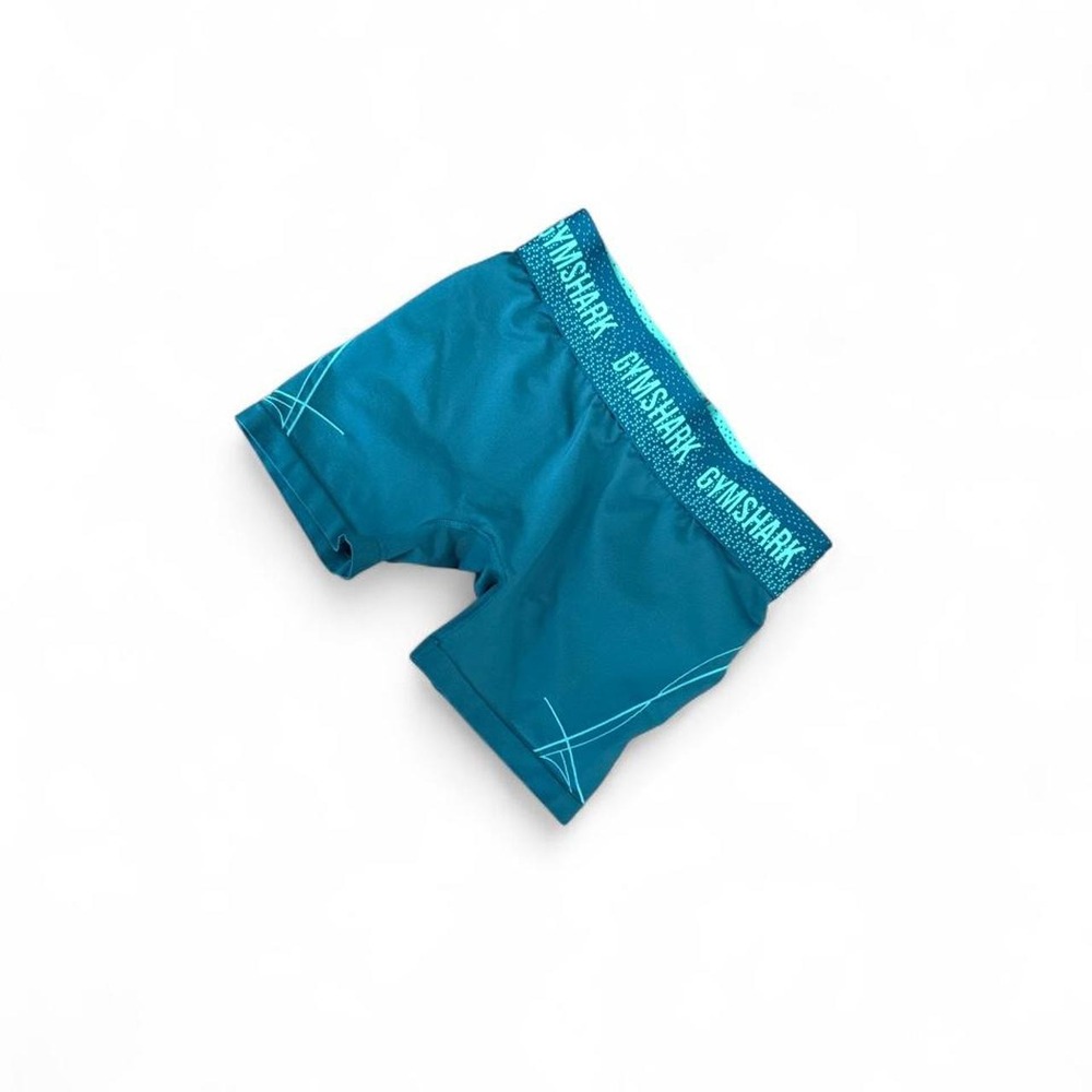 Gymshark women's shorts green size medium biker gym running volleyball - Picture 3 of 5